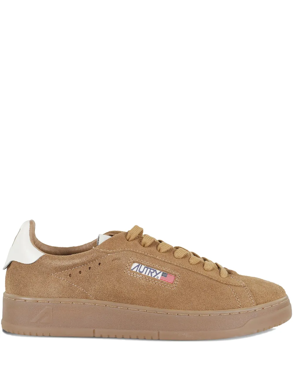 Autry Dallas Low suede leather trainers Brown