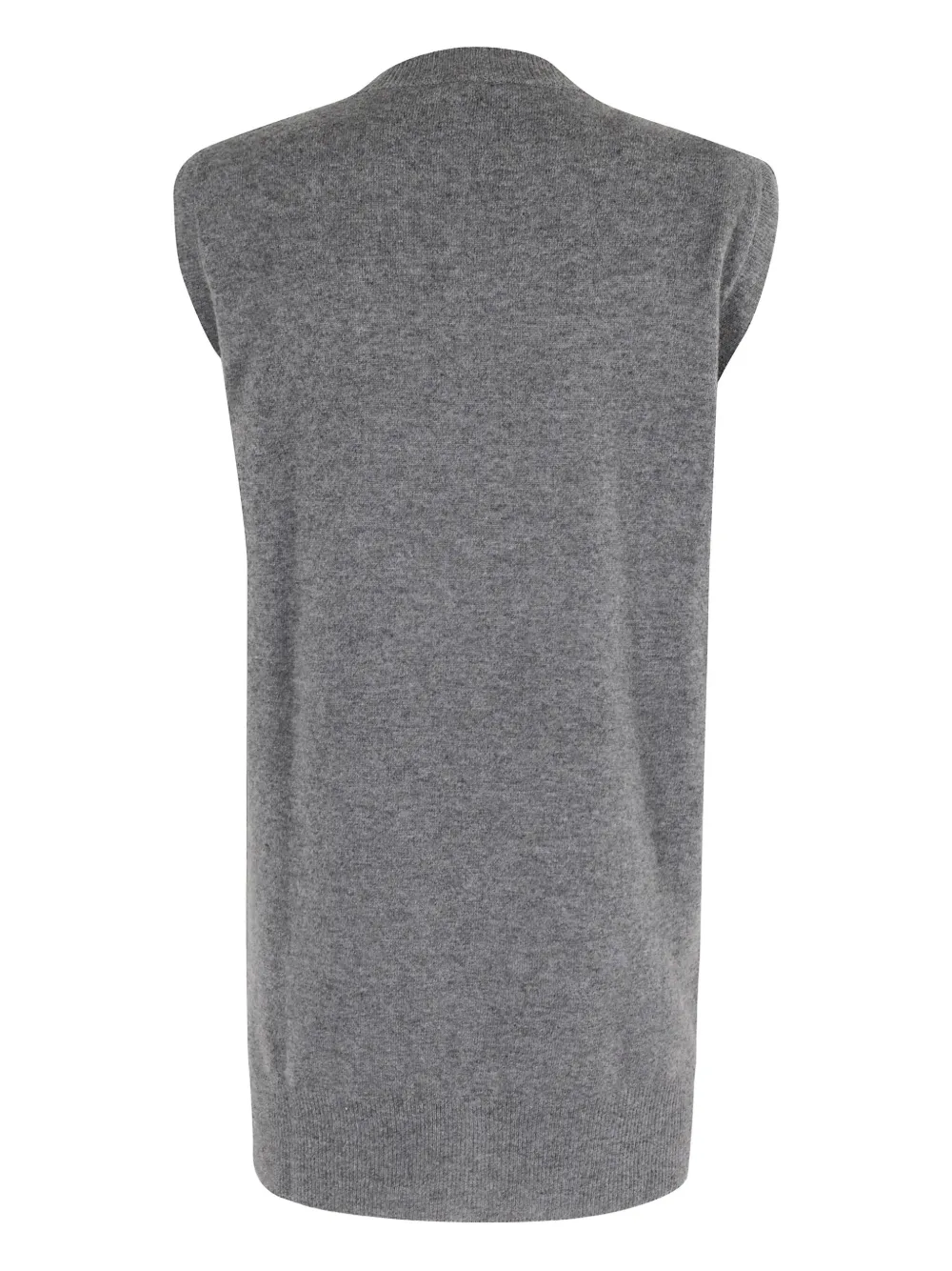 Alysi Button-fastening Sleeveless Top In Gray