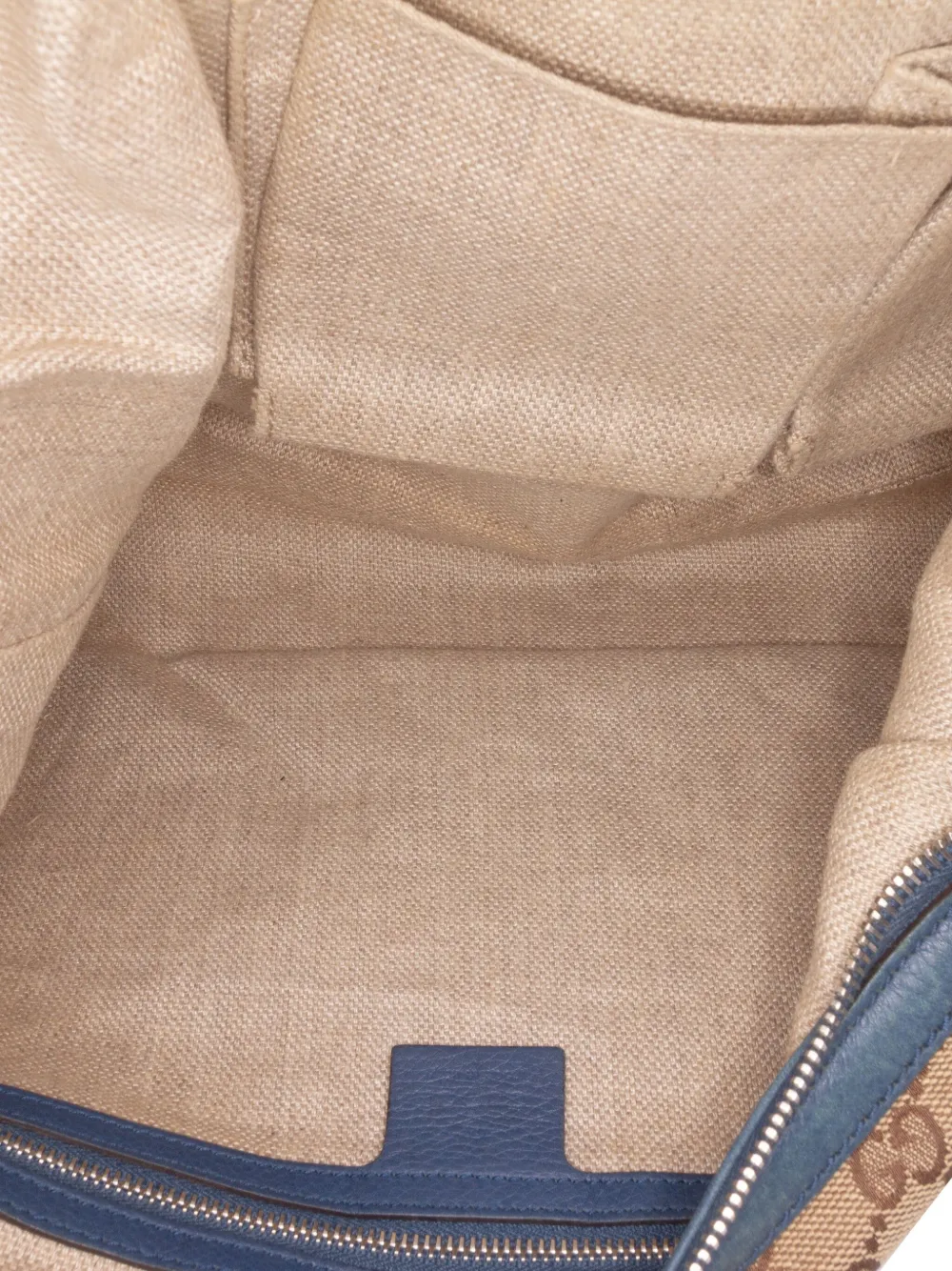 Pre-owned Gucci 2016-2025 Gg Canvas Icon Bit Satchel In Brown