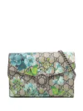 Gucci Pre-Owned 2016-2025 GG Supreme Dionysus Blooms Chain Wallet crossbody bag - Brown