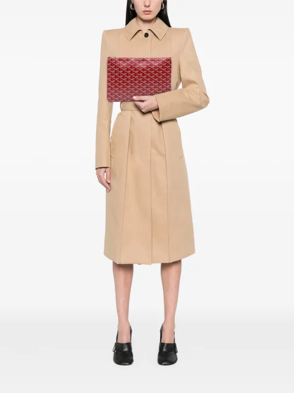 Goyard Pre-Owned 2018 Goyardine Senat MM Clutch Bag Red