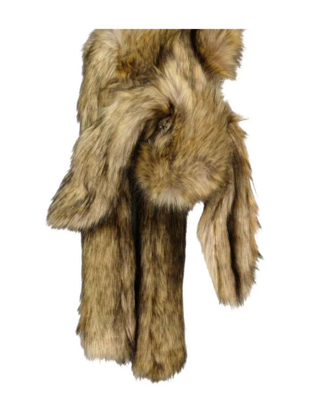 Simone Rocha Hare Fur Scarf In Green