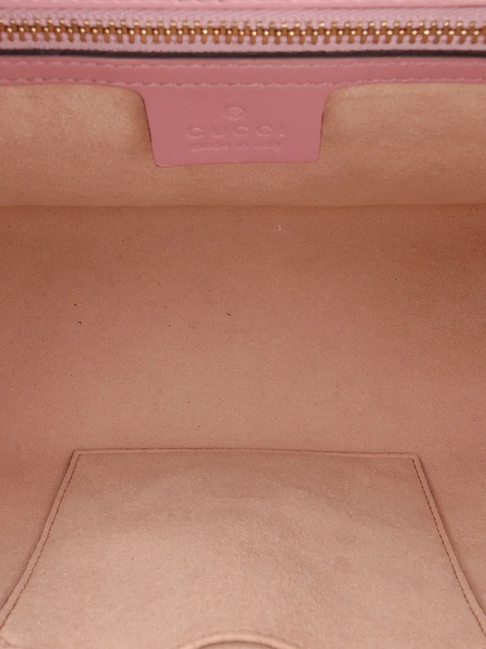 Pre-owned Gucci 2016-2025 Medium Ssima Padlock Shoulder Bag In Pink