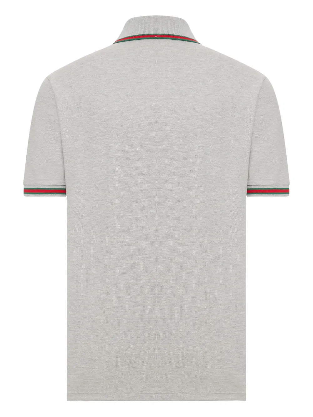 Gucci embroidered-pocket cotton polo shirt - Grijs