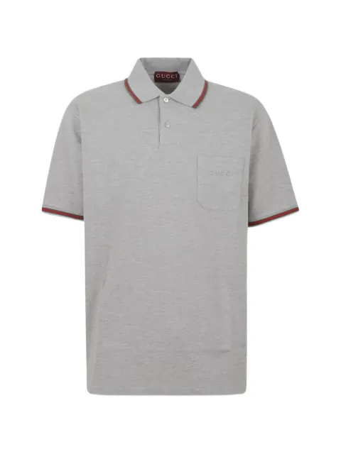 Gucci cotton piquet polo shirt