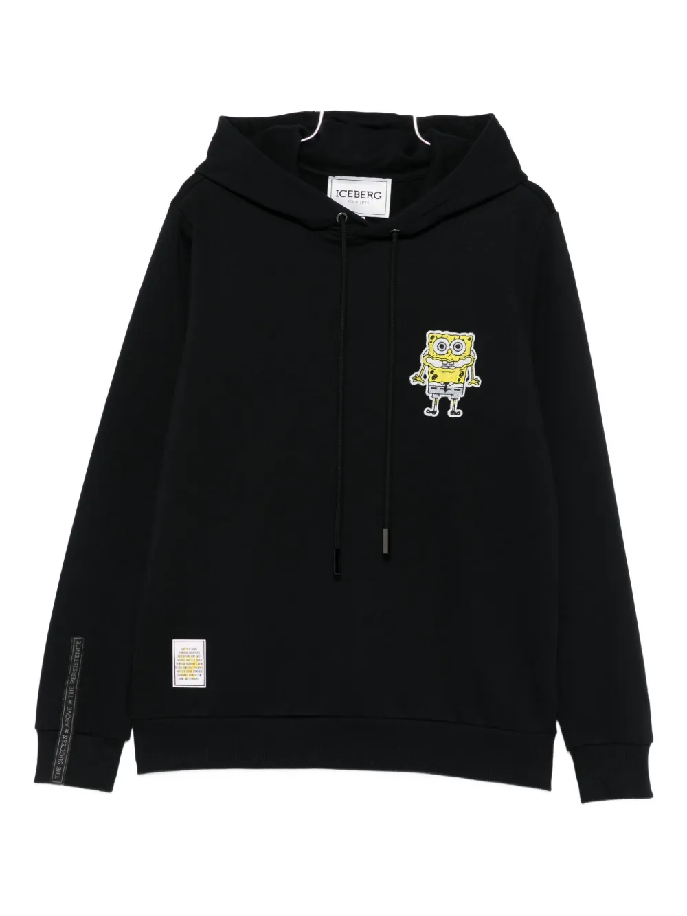 Iceberg x SpongeBob graphic-print hoodie | Black | Image 1