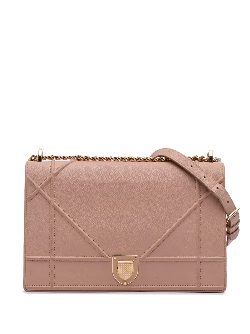 Christian Dior Pre-Owned 2016 Medium Grained Calfskin Diorama Flap crossbody bag | Pink | Image 1