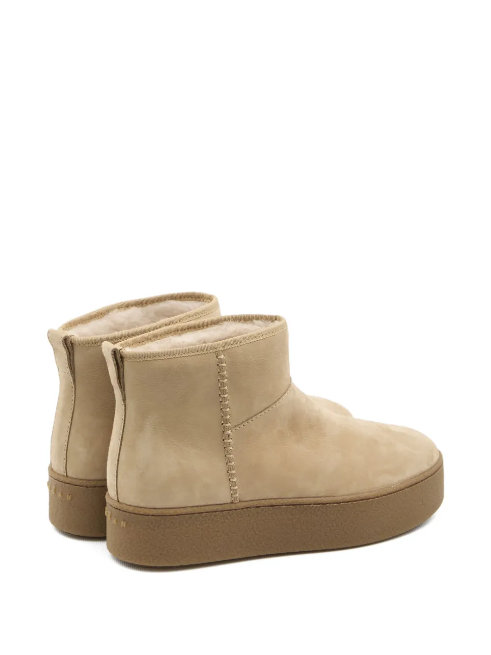 Hogan suede shearling boots Neutrals