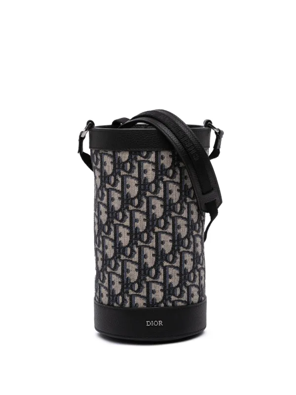 Christian Dior Pre-Owned 2022 Oblique Canvas Thermo Bottle Holder Crossbody  Bag Blue FARFETCH IN