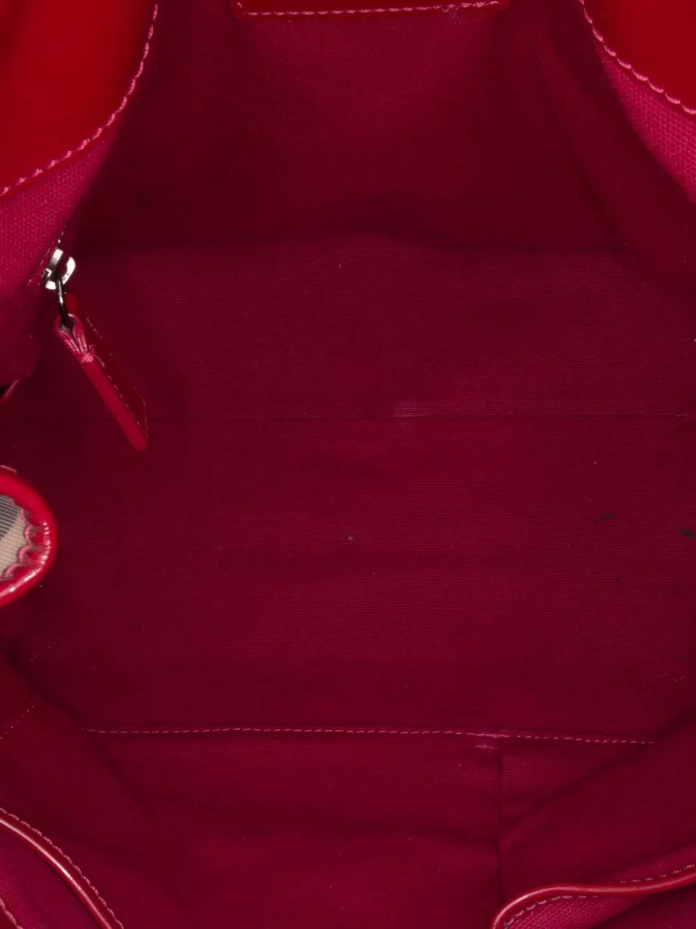 Pre-owned Burberry 2000-2017 Supernova Check Coated Canvas Bilmore Tote Bag In Pink