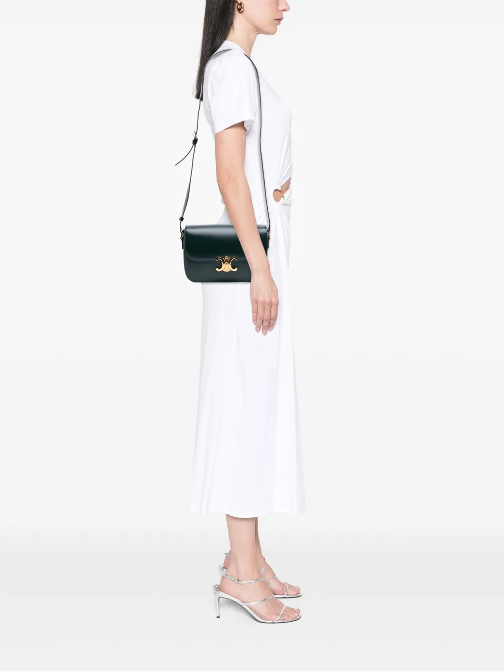 Céline Pre-Owned 2019 クラシック シャイニーカーフスキン トリオンフショルダーバッグ | プレオウンド | Image 2