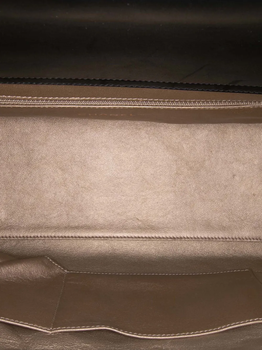 Pre-owned Chanel 2012-2013 Quilted Calfskin Portobello Satchel In Brown