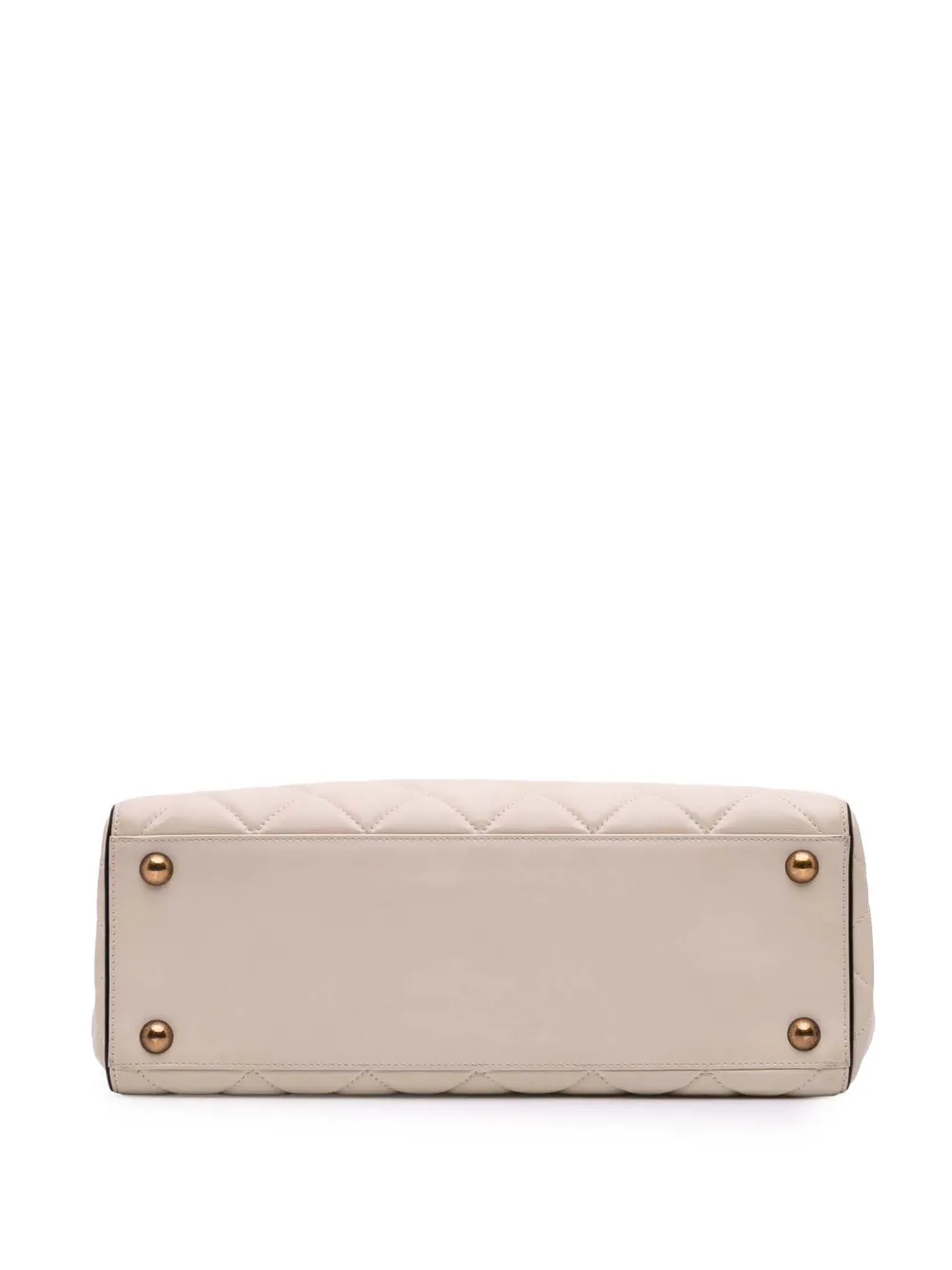 Pre-owned Chanel 2012-2013 Quilted Calfskin Portobello Satchel In Brown