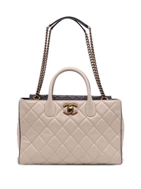 CHANEL Pre-Owned 2012-2013 Quilted Calfskin Portobello satchel