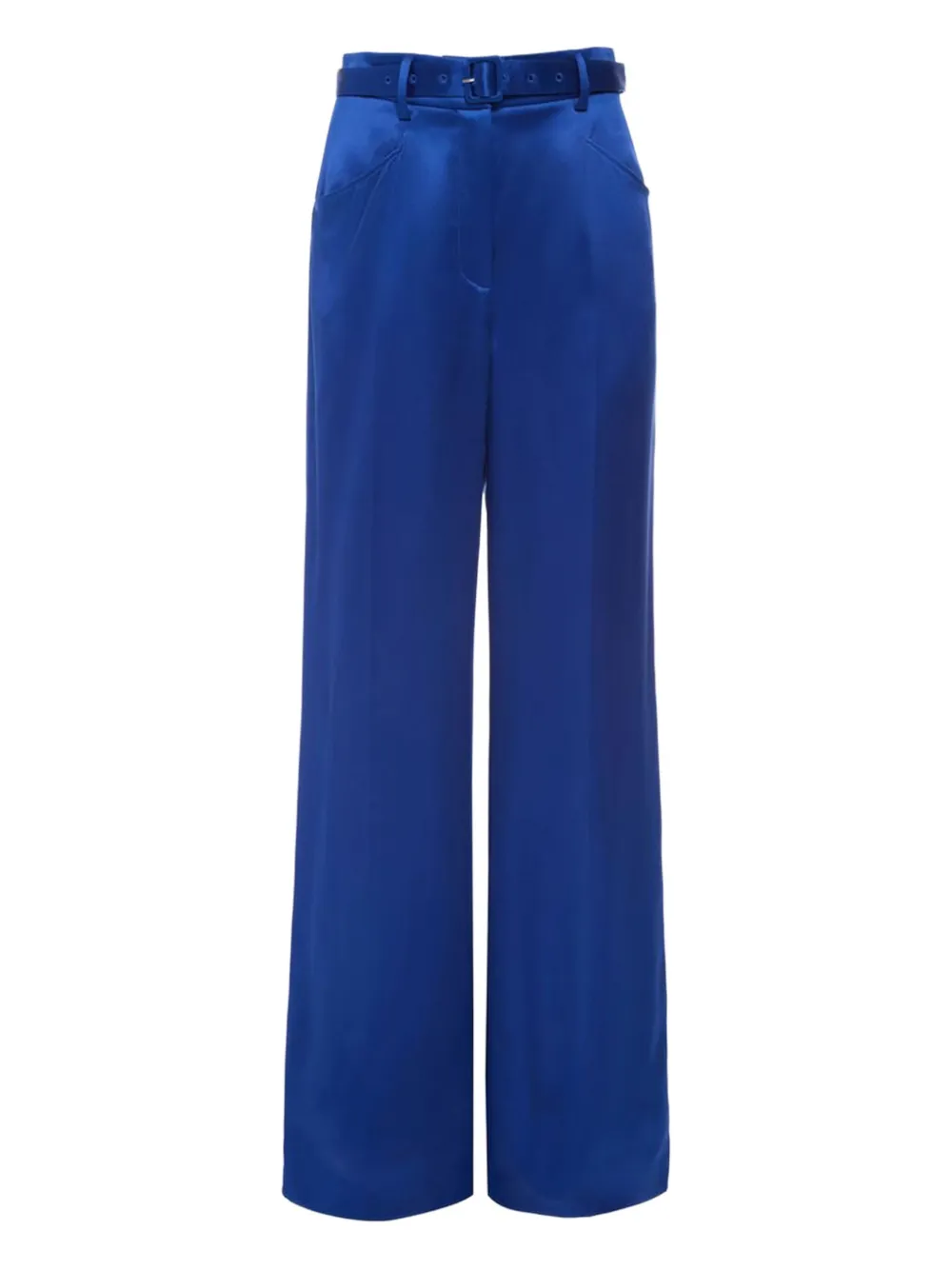 Gabriela Hearst belted straight-leg trousers | Blue | Image 1