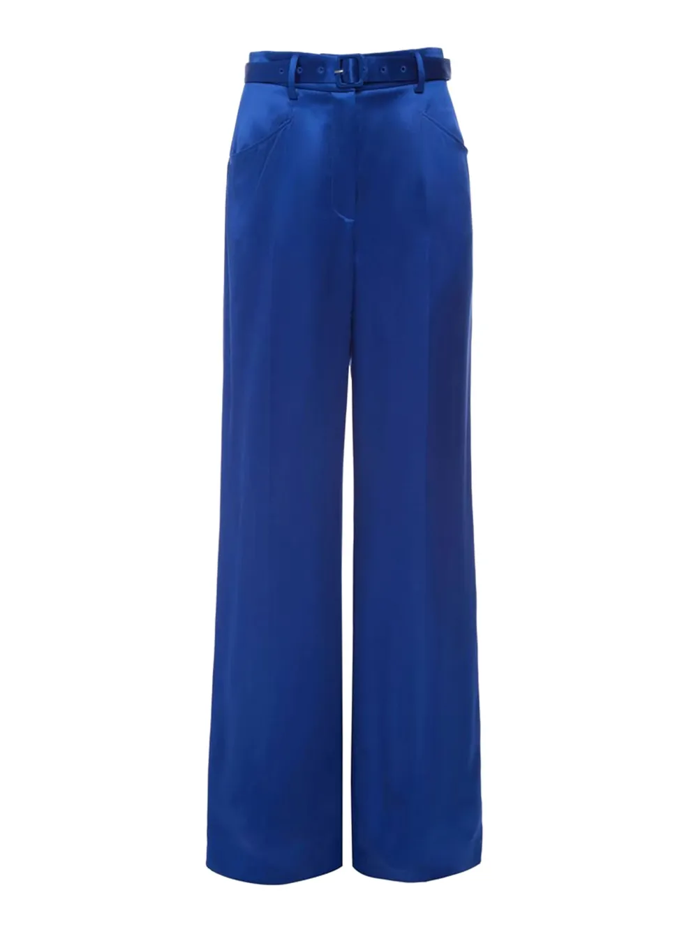 Gabriela Hearst belted straight-leg trousers - Blauw