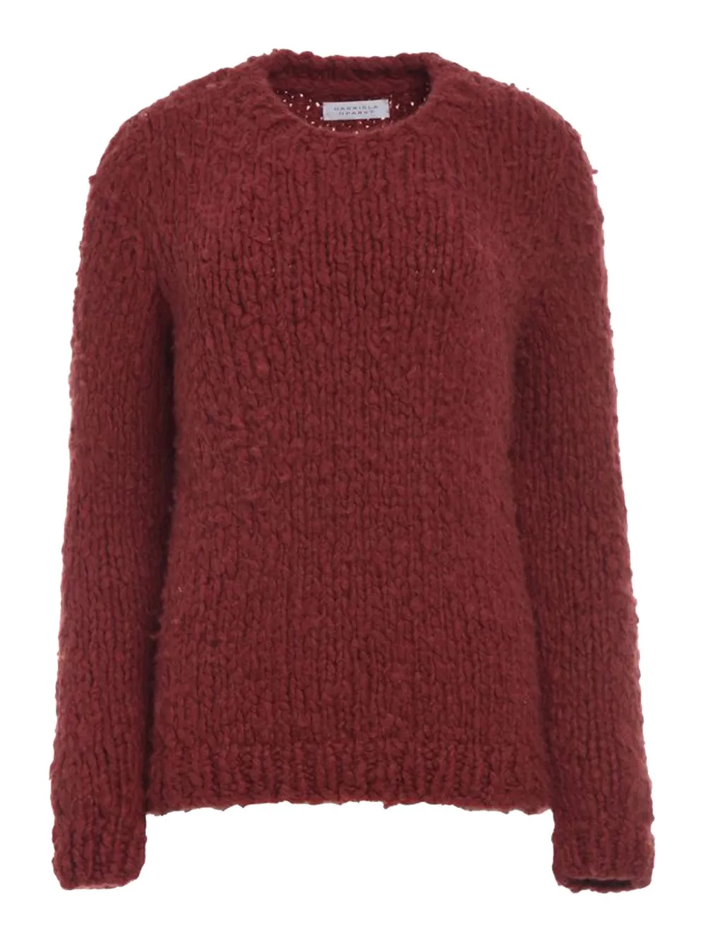 Gabriela Hearst Lawrence Knit Sweater In Burnt Sienna Welfat Cashmere In Red