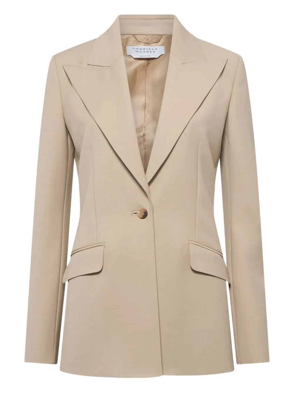 Gabriela Hearst Single-breasted Peaked-lapels Blazer In Brown