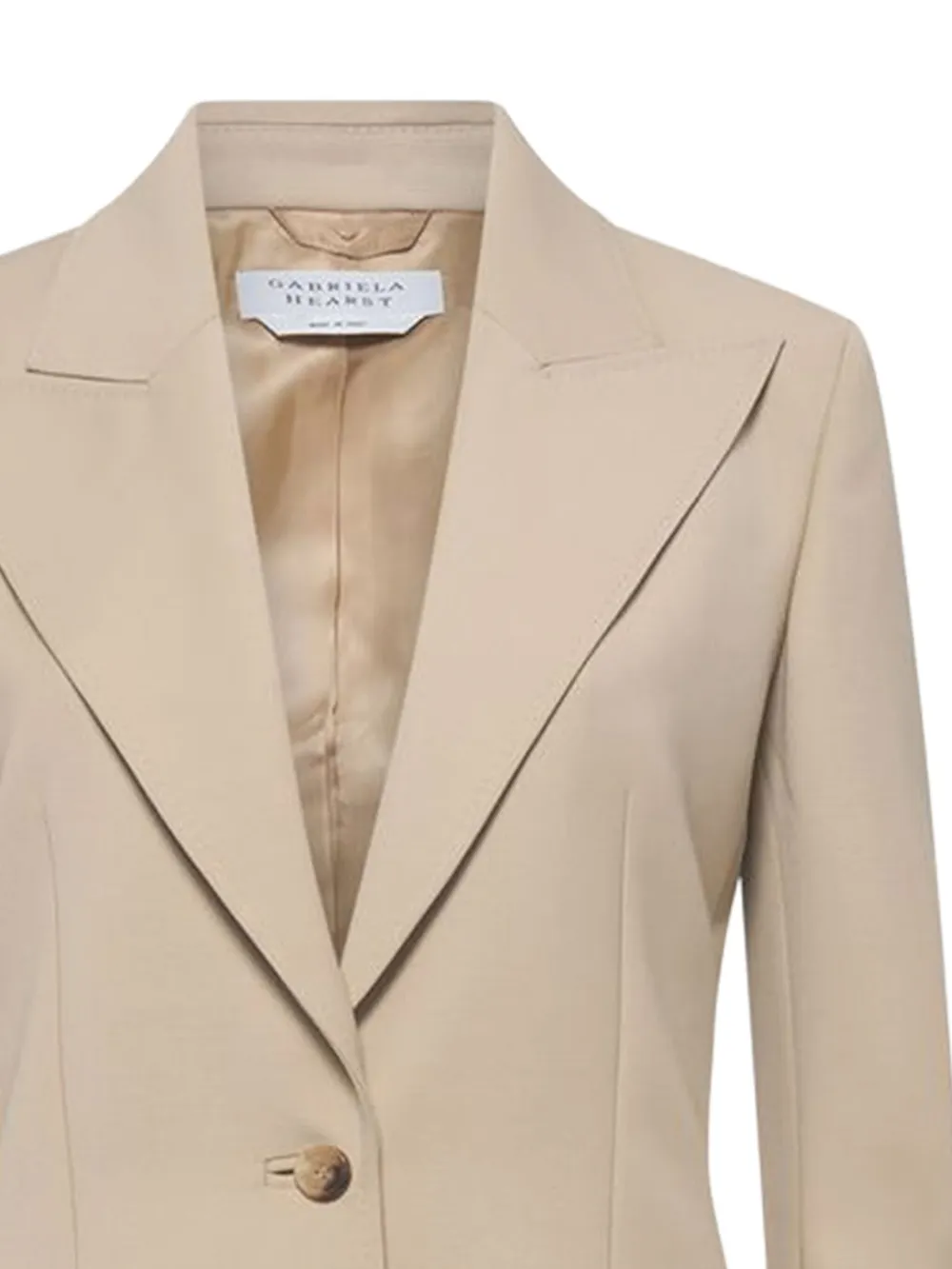 Gabriela Hearst Single-breasted Peaked-lapels Blazer In Brown