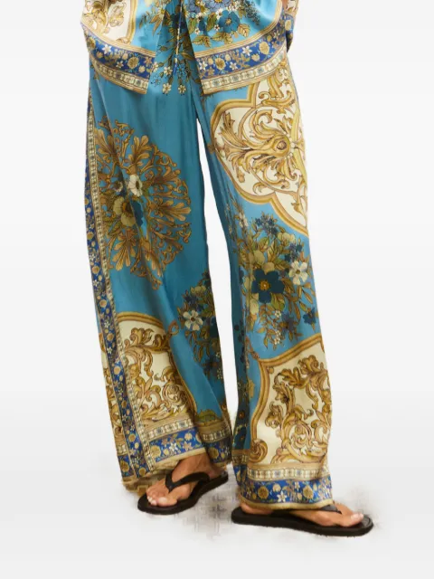 ALEMAIS Cassie floral-baroque trousers