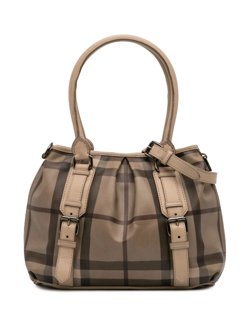 Burberry Pre-Owned 2000-2017 Smoke Check Coated Canvas Northfield Burberry Pre-Owned 2000-2017 Smoke Check Coated Canvas Northfield