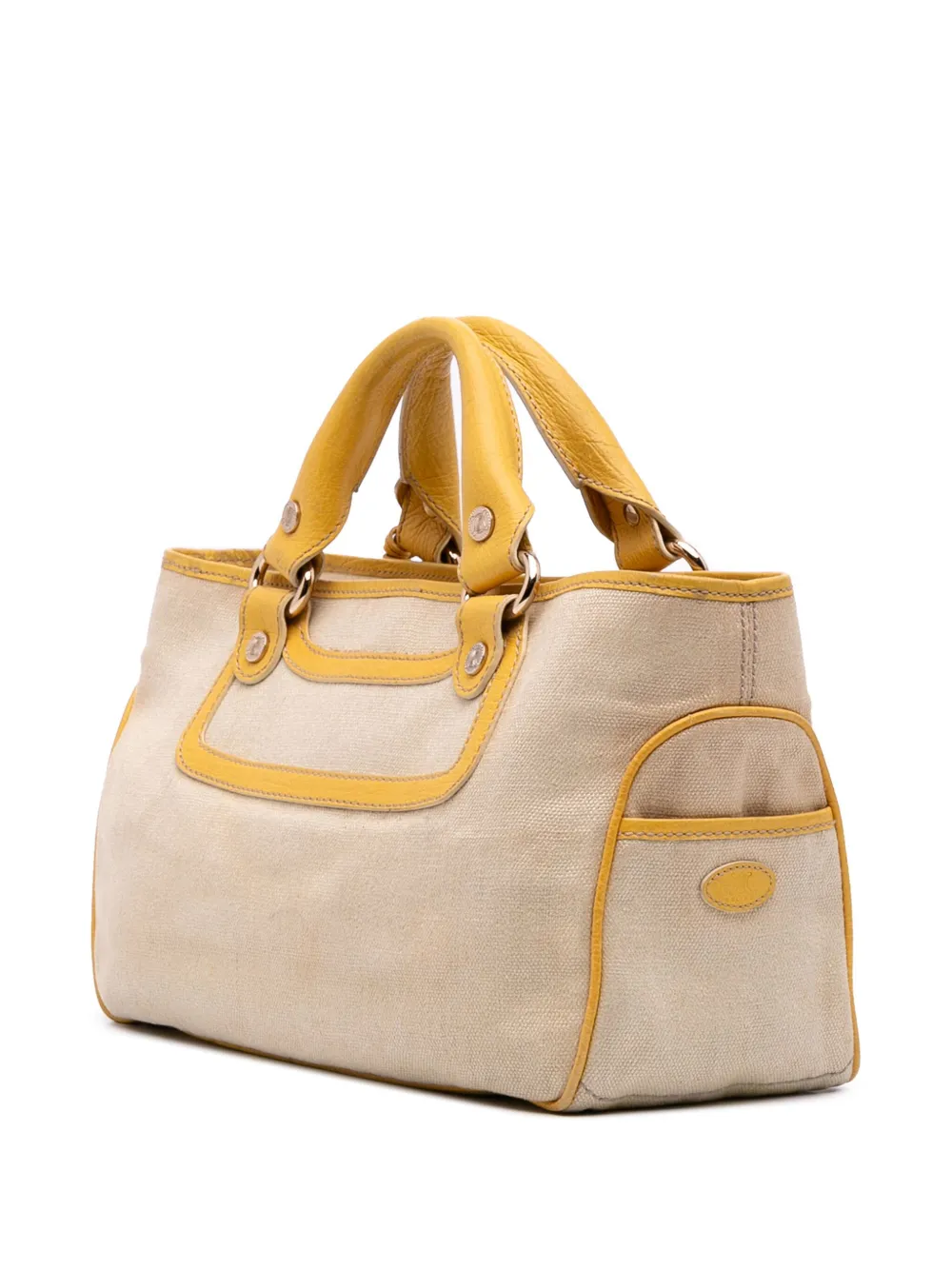 Pre-owned Celine 2000-2025 Canvas Boogie Handbag In Brown