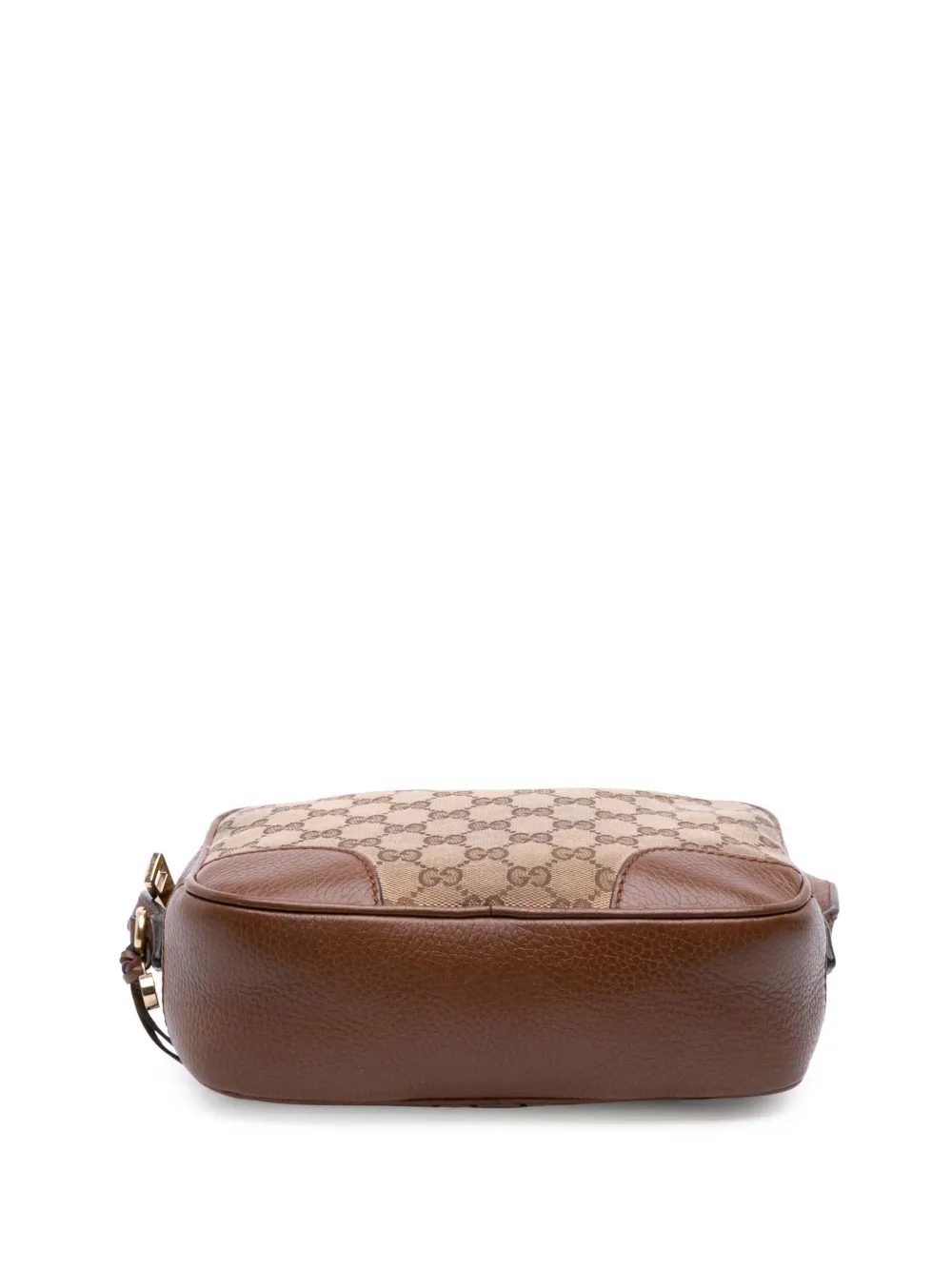 Pre-owned Gucci 2016-2025 Gg Canvas Bree Crossbody Bag In Brown