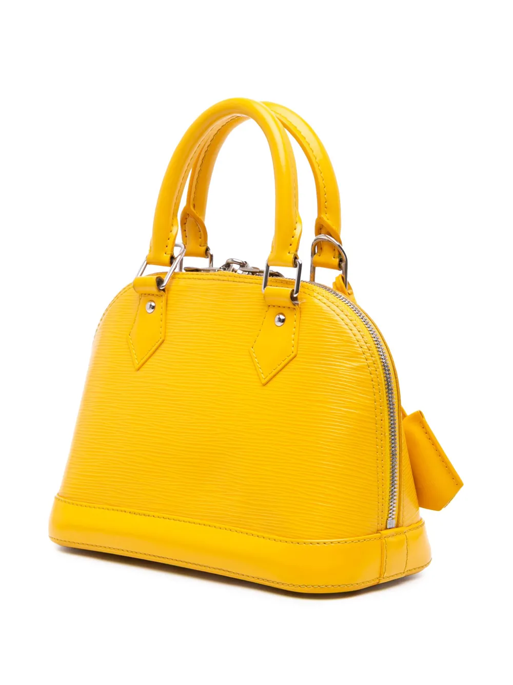 Pre-owned Louis Vuitton 2013 Epi Alma Bb Satchel In Yellow