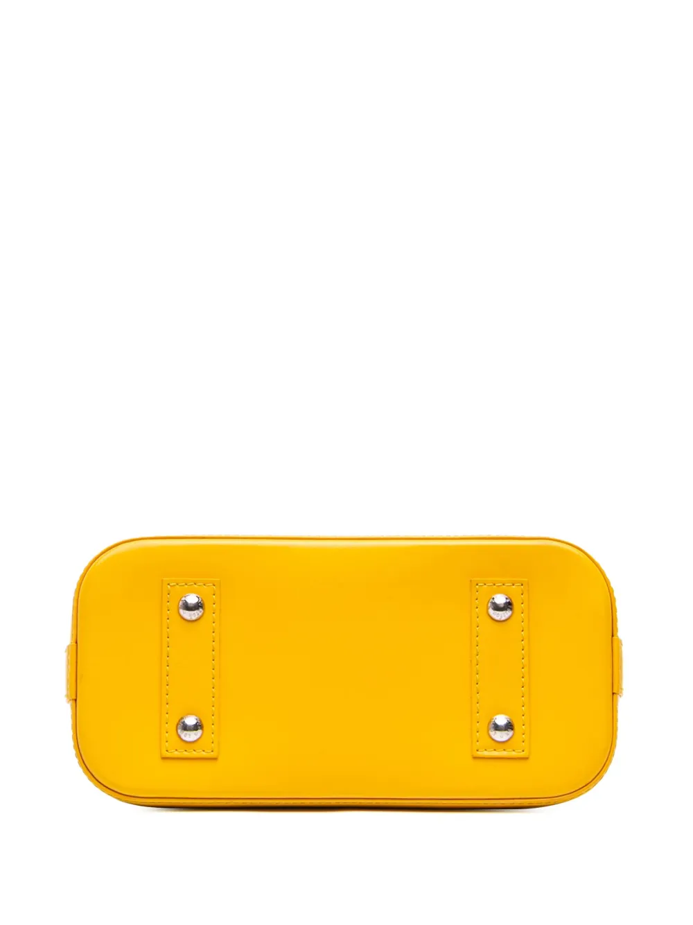 Pre-owned Louis Vuitton 2013 Epi Alma Bb Satchel In Yellow