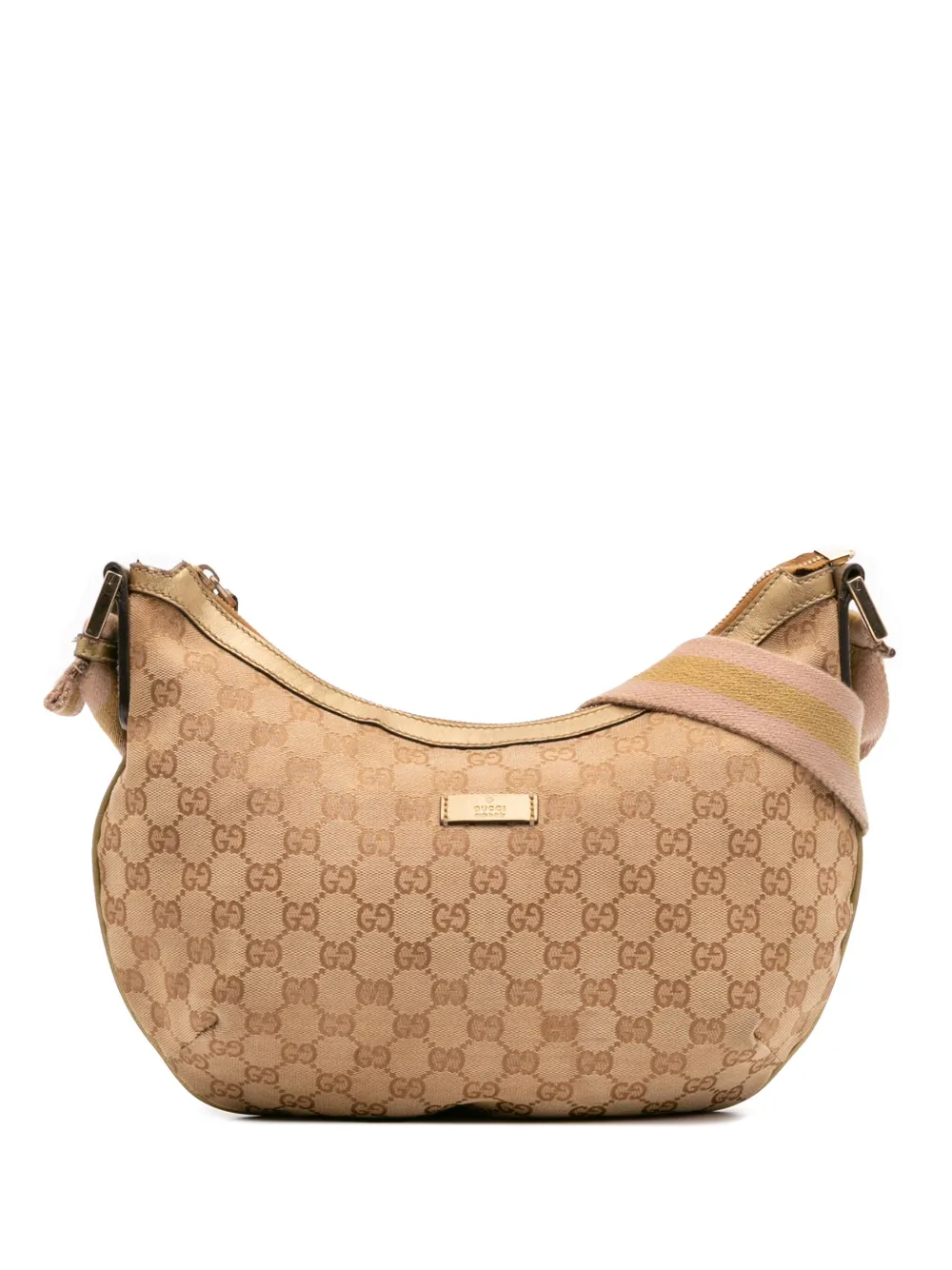 Gucci Pre-Owned 2016-2025 GG Canvas Web crossbody bag - ブラウン Gucci Pre-Owned 2016-2025 GG Canvas Web crossbody bag - ブラウン