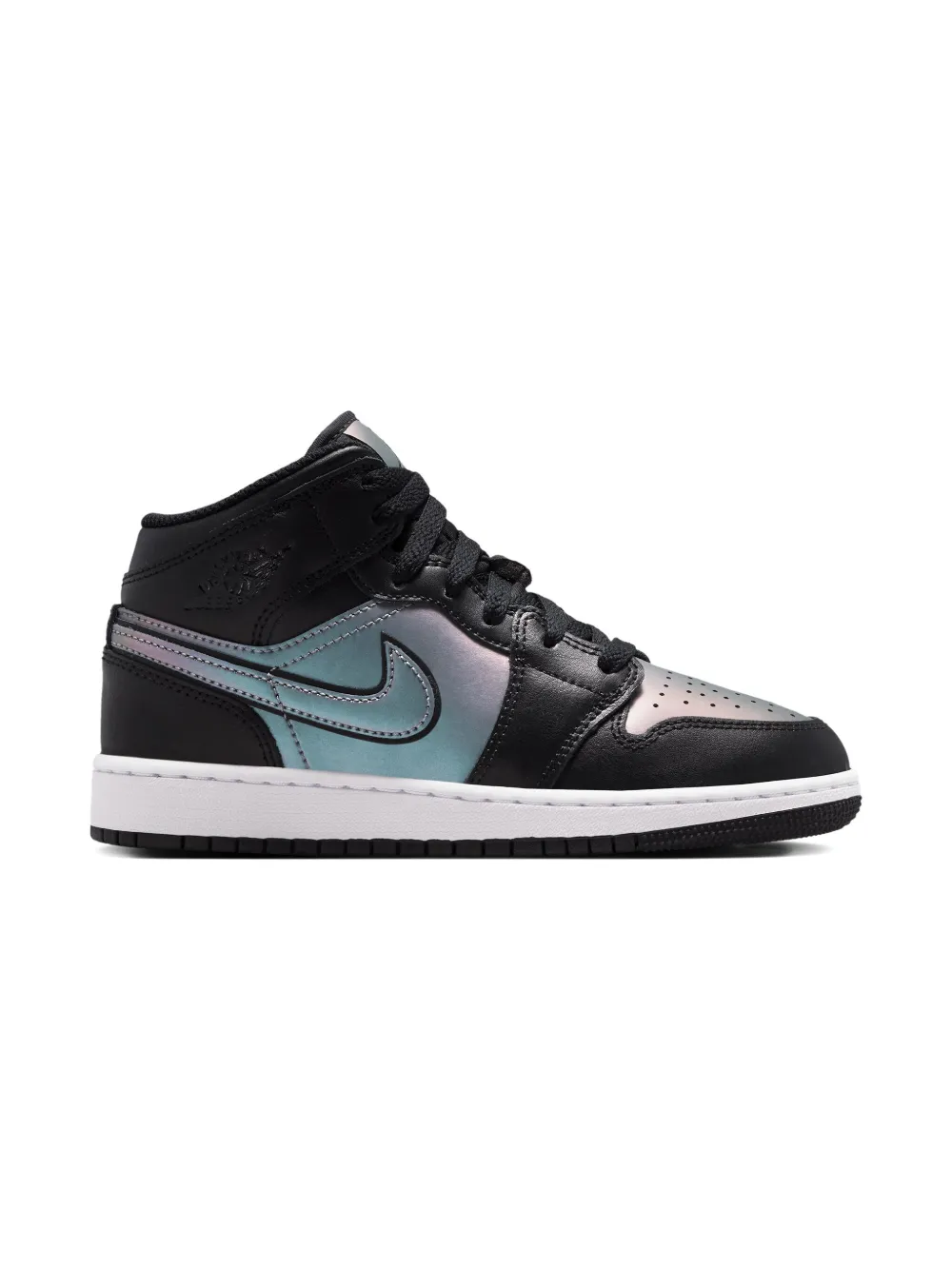 Jordan Kids Air Jordan 1 Mid SE Iridescent sneakers - Zwart
