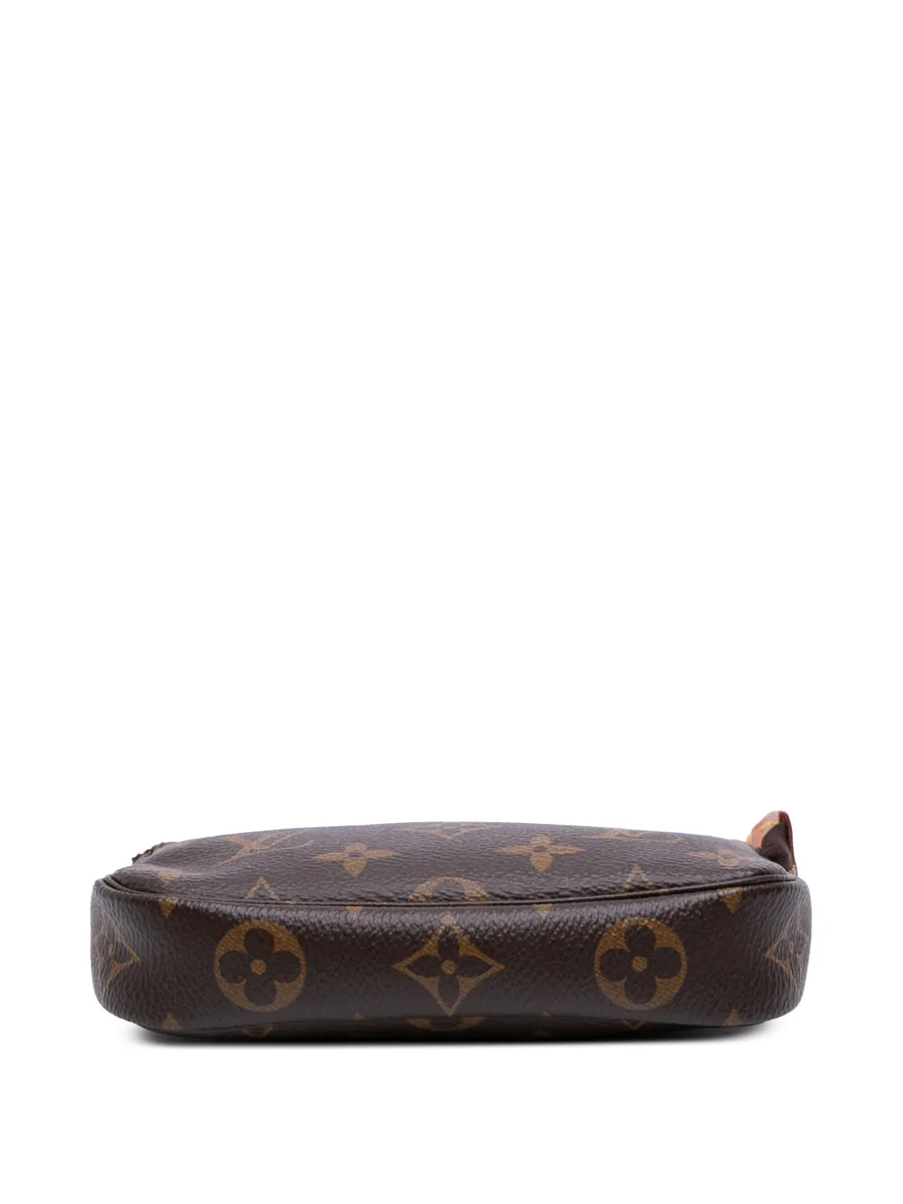 Pre-owned Louis Vuitton 2021 Monogram Mini Pochette Accessoires Handbag In Brown