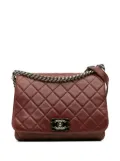 CHANEL Pre-Owned 2012 Quilted Lambskin Boy Three Compartment Flap crossbody bag - Red