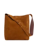 Mansur Gavriel Box suede tote bag - Brown