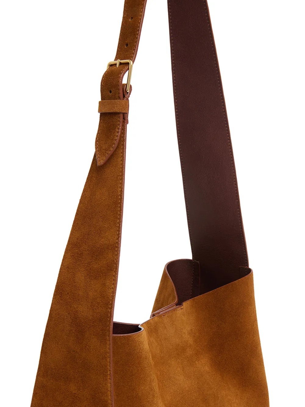 Mansur Gavriel Box Tote Bag Aus Wildleder In Brown
