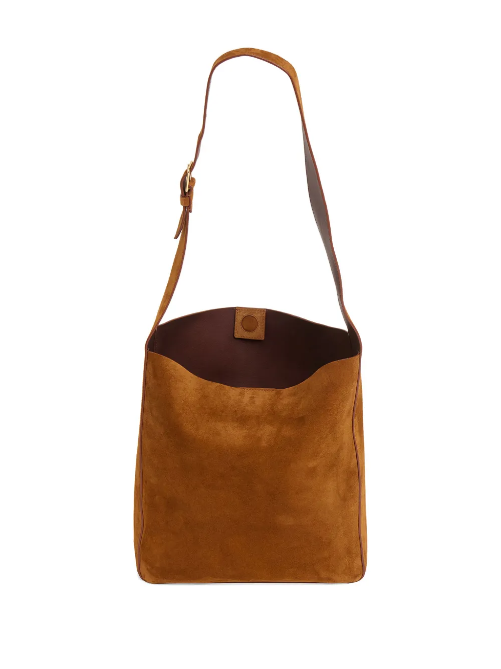 Mansur Gavriel Box Tote Bag Aus Wildleder In Brown