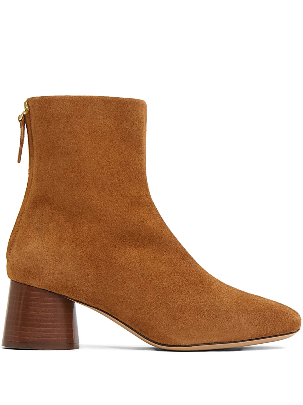 Mansur Gavriel 55mm Suede Block-heel Boots In Brown