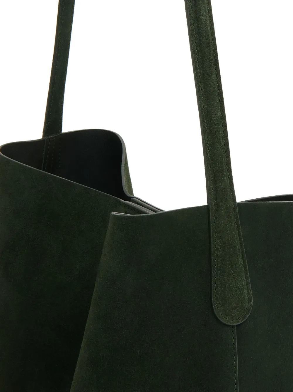 Mansur Gavriel Everyday Cabas suède leren shopper Groen