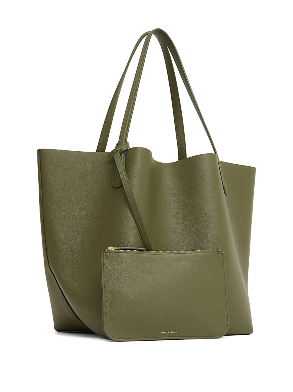 Mansur Gavriel Everyday Soft Leather Tote Bag In Green