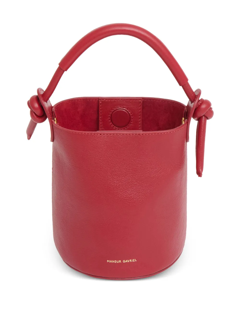 Mansur Gavriel Mini Mini Fortuna Bucket In Red