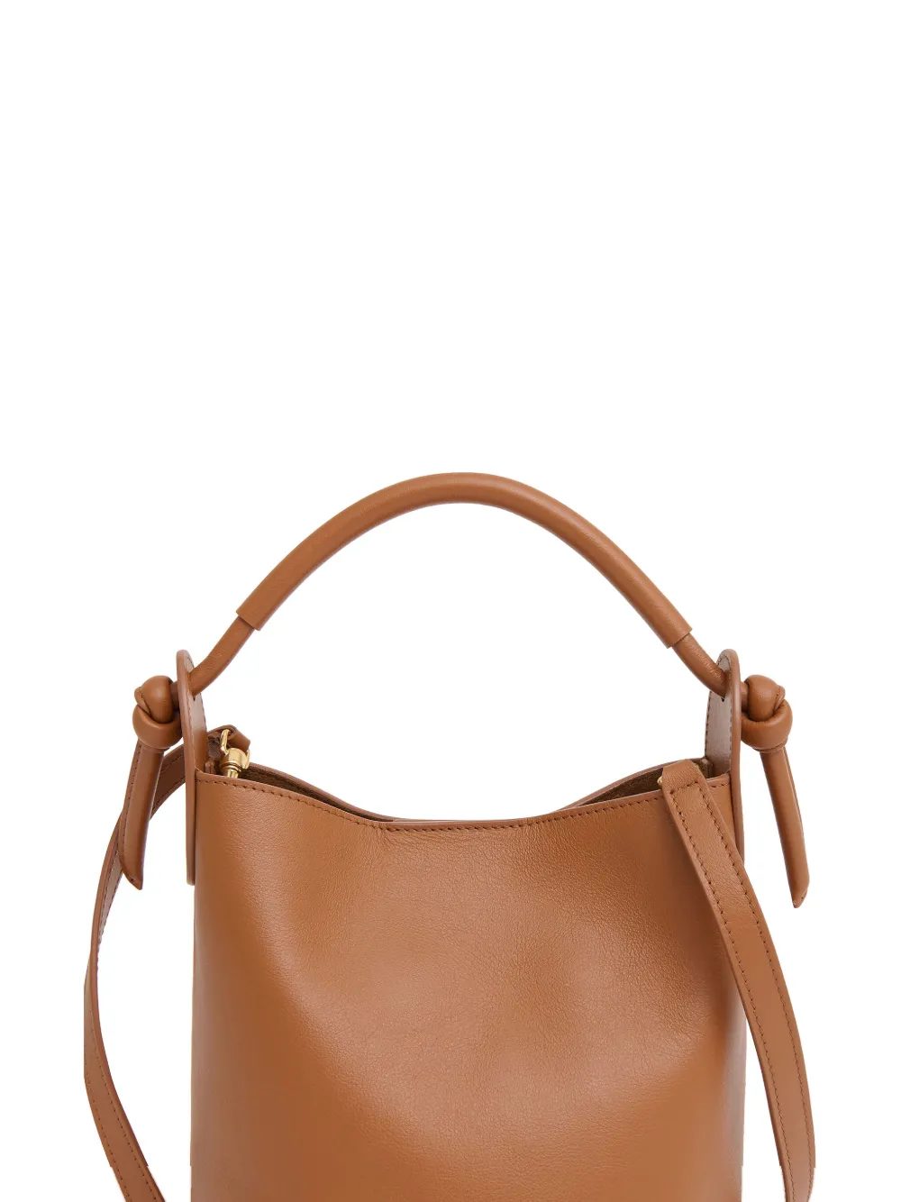 Mansur Gavriel Mini Fortuna Bucket Bag In Brown