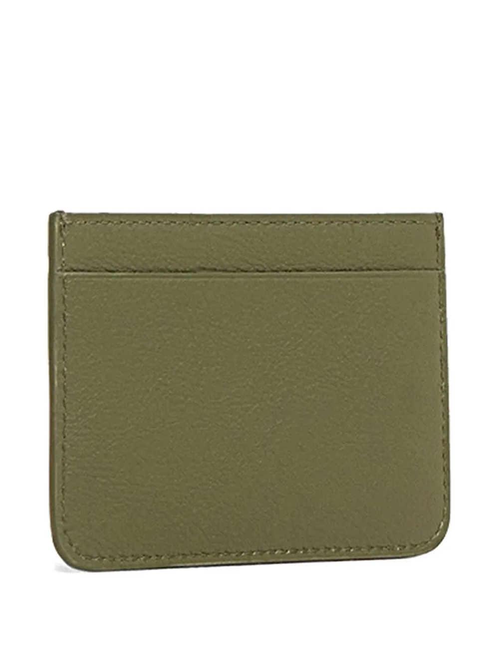 Mansur Gavriel Logo-plaque Leather Card Holder In Green