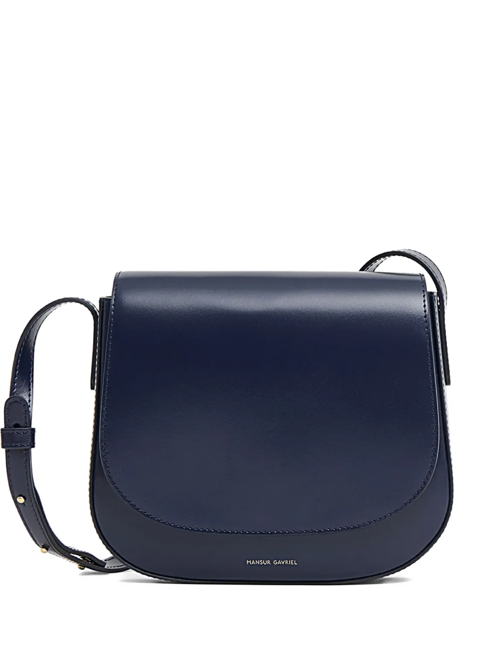 Mansur Gavriel Leather Crossbody Bag In Blue