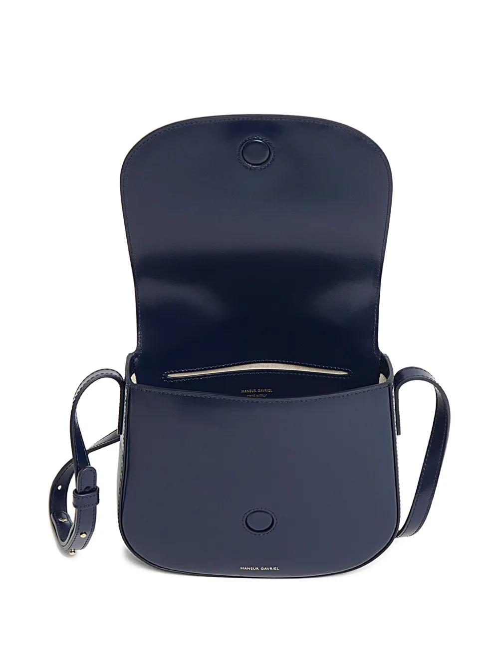 Mansur Gavriel Leather Crossbody Bag In Blue