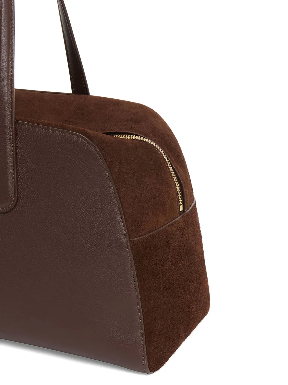 Mansur Gavriel Large Helios Leather Shoulder Bag In Brown