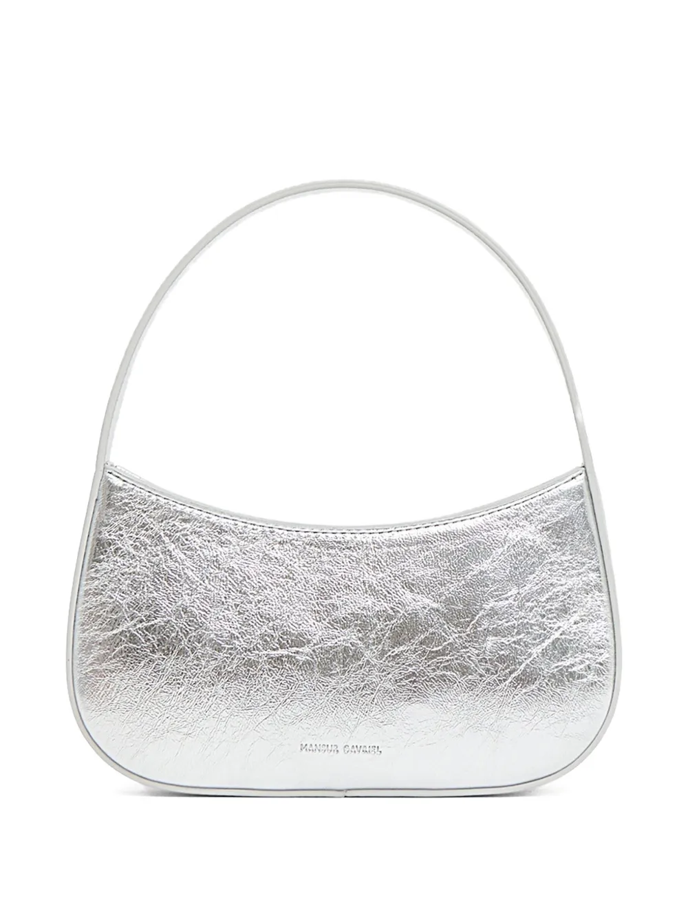 Mansur Gavriel Mini Bonbon Leather Handbag In Silver