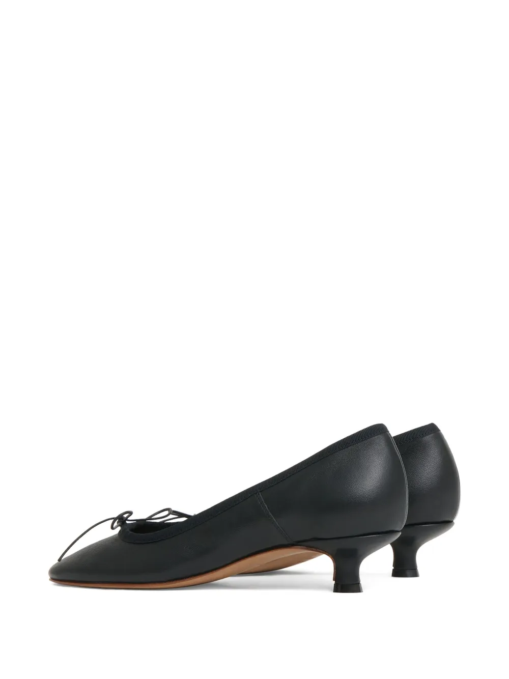 Mansur Gavriel Ballerina Bow-detail Heel Pumps In Black