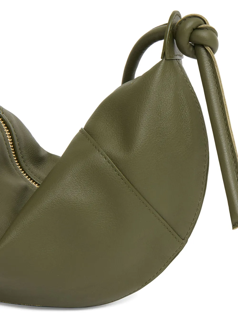 Mansur Gavriel Mini Fortuna Leather Crossbody Bag In Green