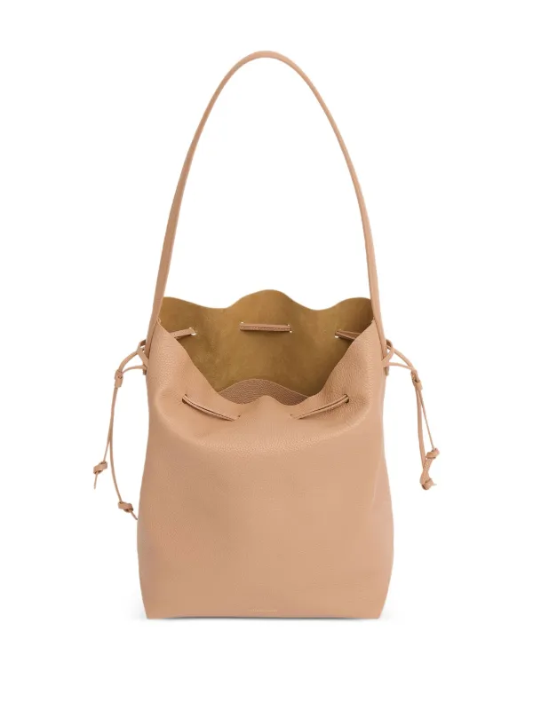 Mansur Gavriel Cabas ドローストリング レザーバケットバッグ
