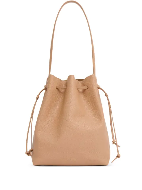 Mansur Gavriel Cabas leather drawstring bucket bag